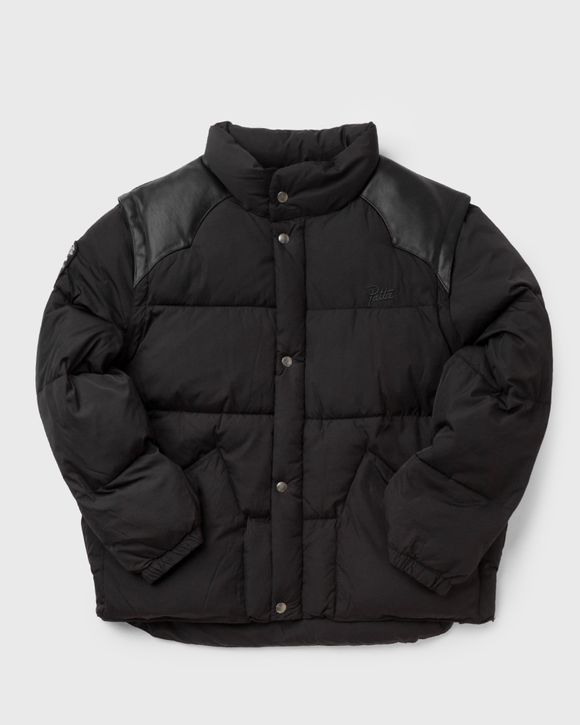 Puffer jacket with shop zip off sleeves