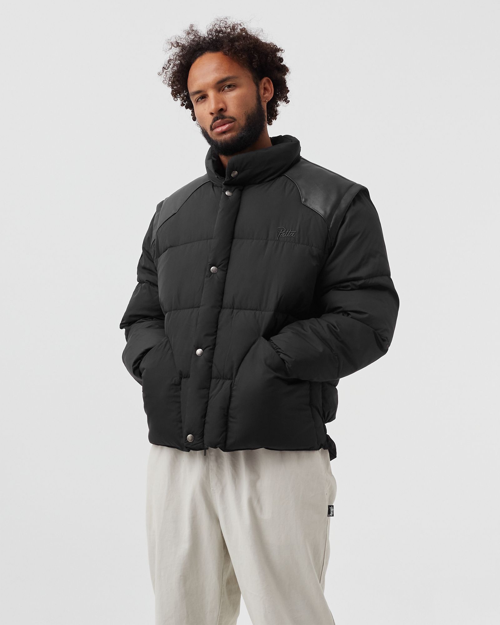 Zip-Off Sleeve Puffer Jacket