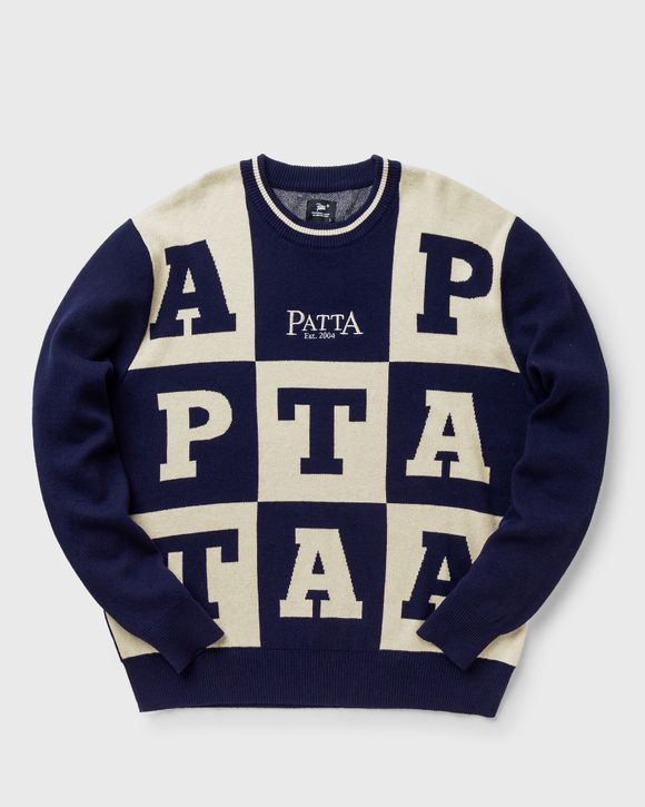 PATTA PATTA ALPHABET KNITTED SWEATER Blue BSTN Store