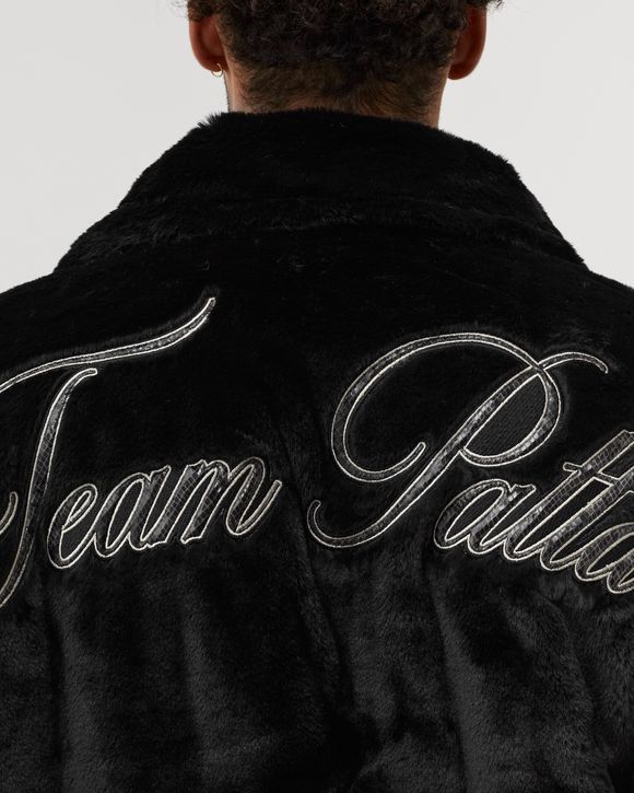 PATTA PATTA FAUX FUR COACH JACKET Black - black