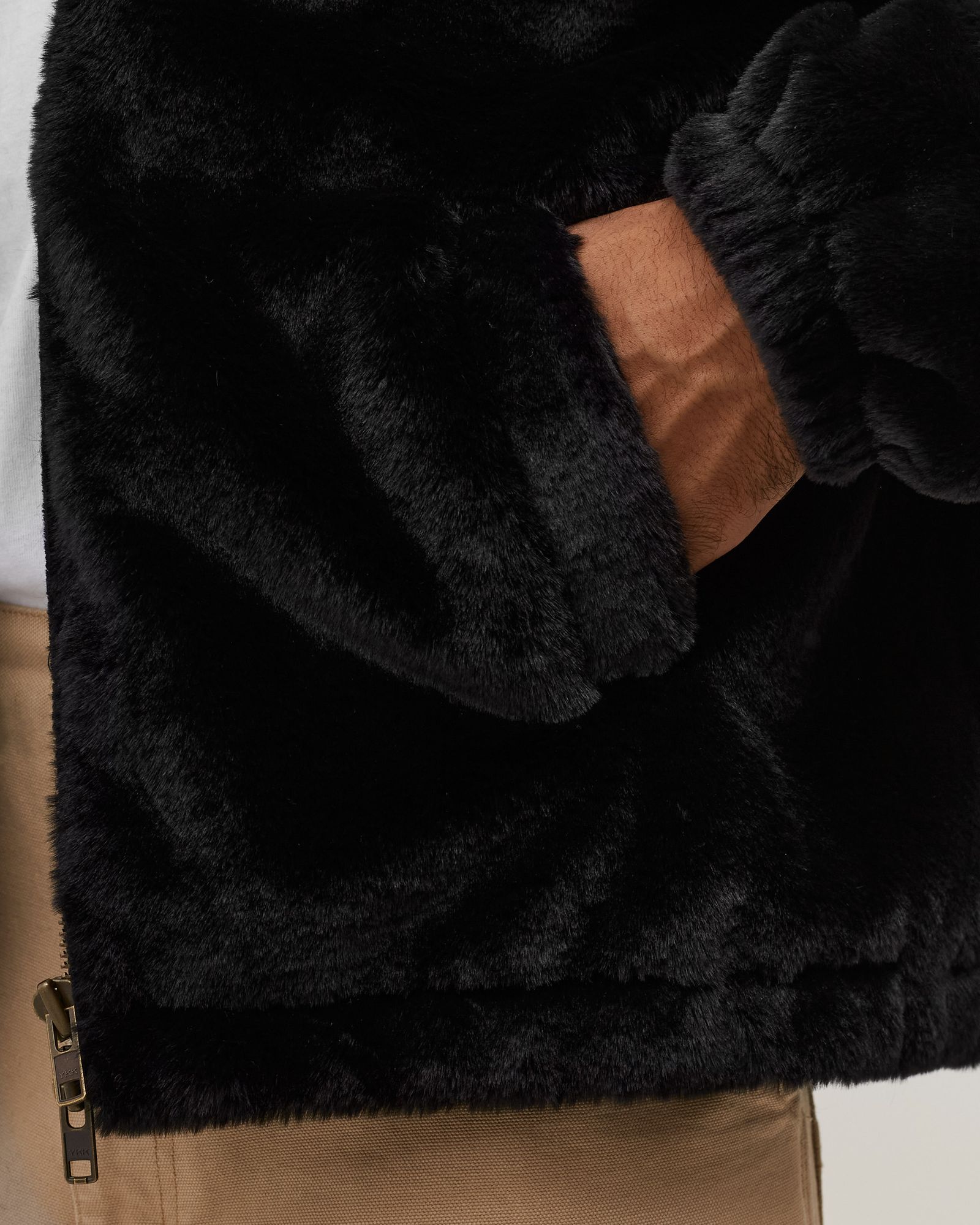 PATTA FAUX FUR COACH JACKET