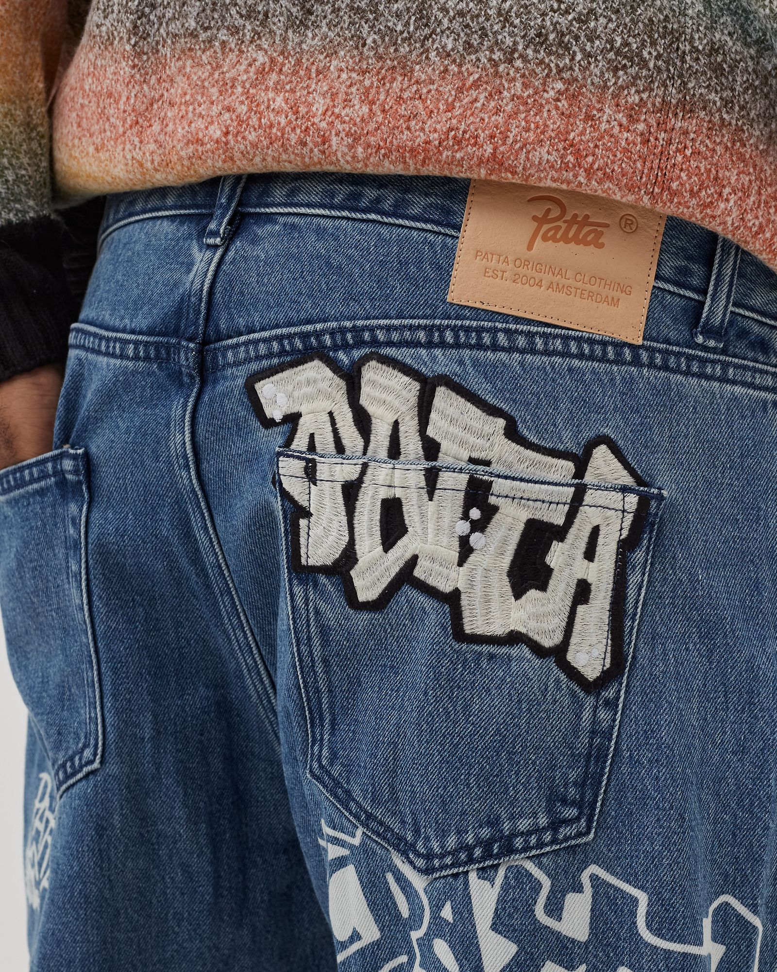 PATTA GRAFFITI DENIM PANTS