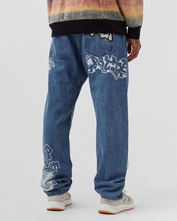 PATTA PATTA GRAFFITI DENIM PANTS Blue - Light Blue