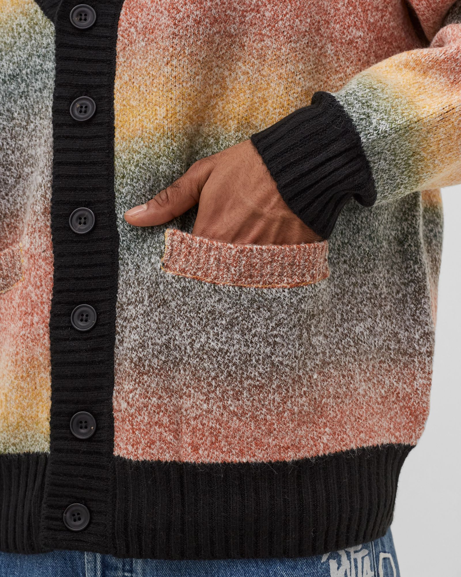 PATTA SPACE DYE KNITTED CARDIGAN