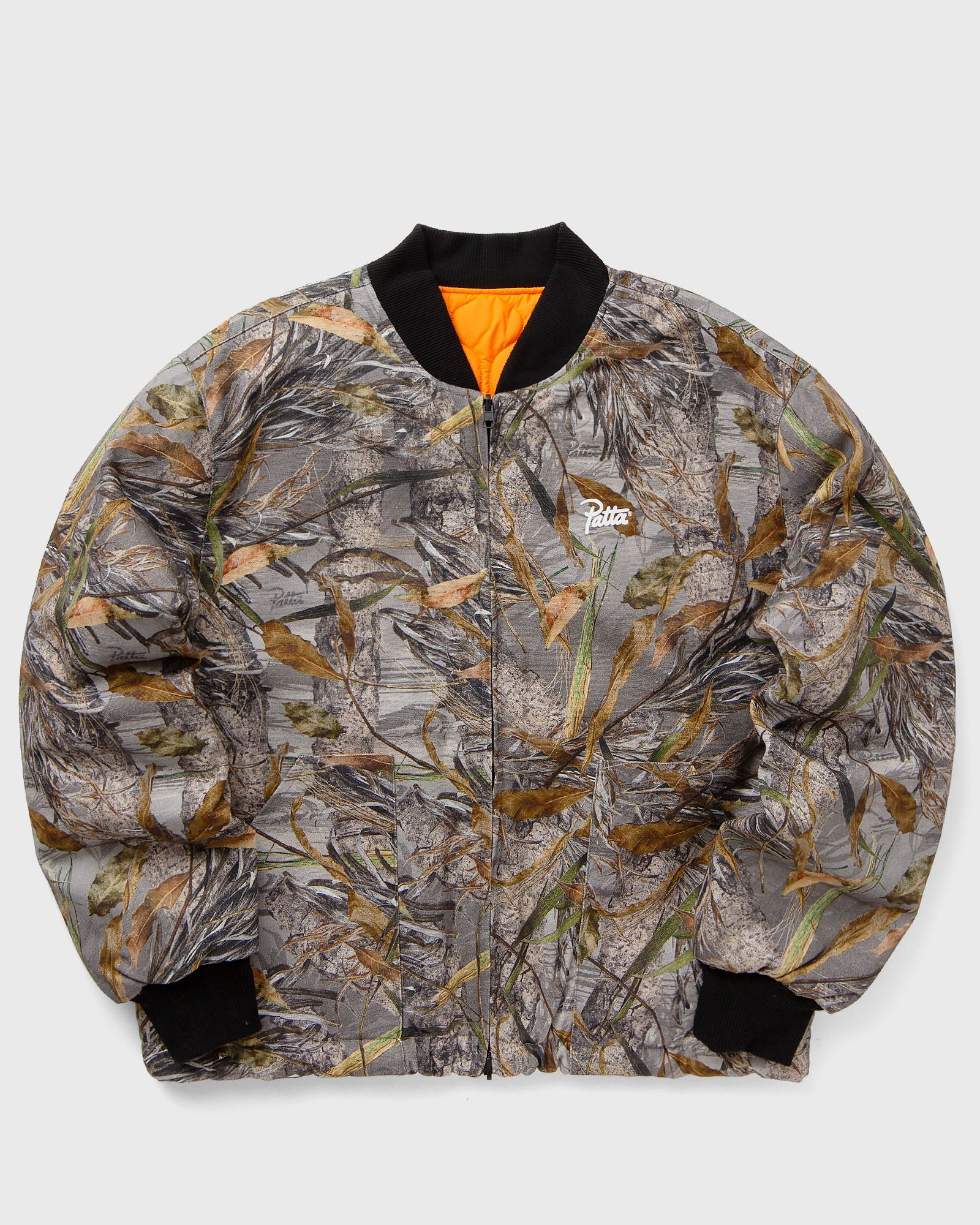 Patta Nature Print Reversible Canvas Bomber Jacket