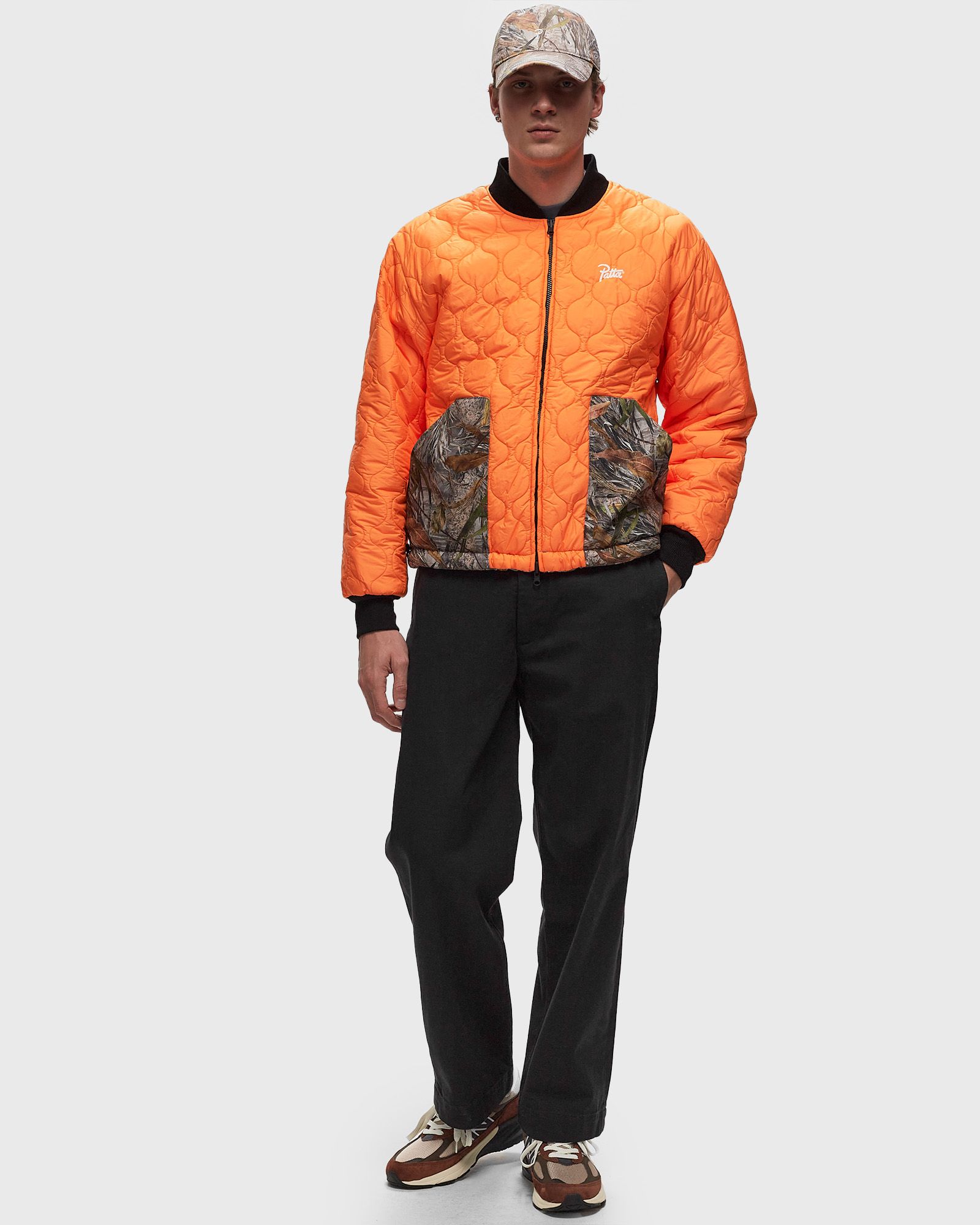 Patta Nature Print Reversible Canvas Bomber Jacket