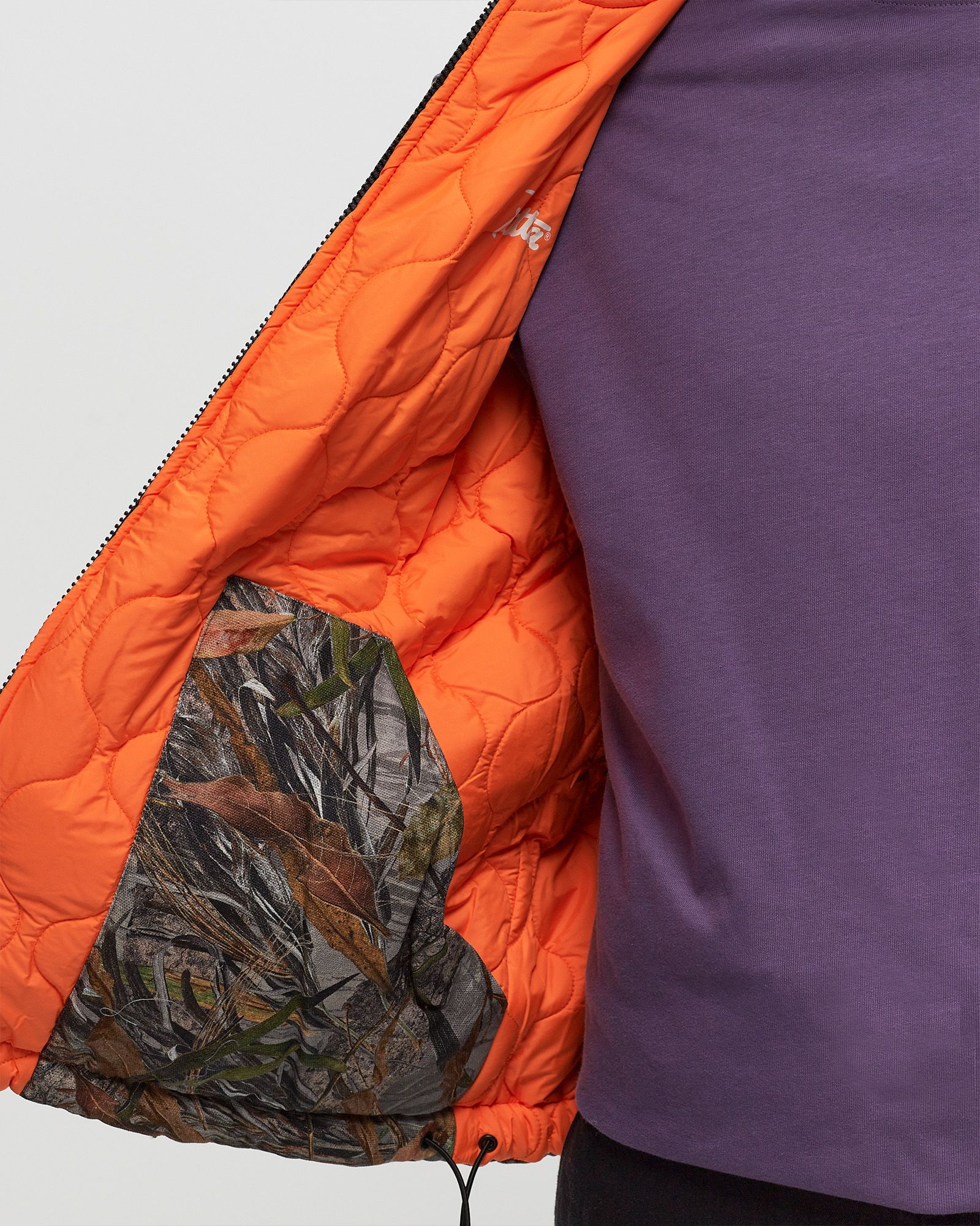 Patta Nature Print Reversible Canvas Bomber Jacket