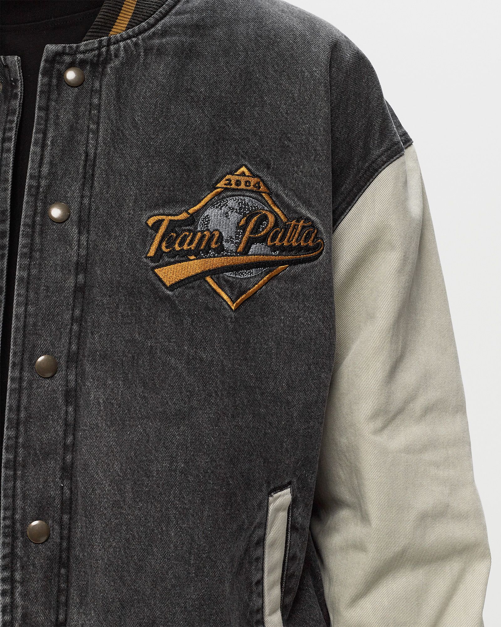 Patta Homerun Denim Varsity Jacket