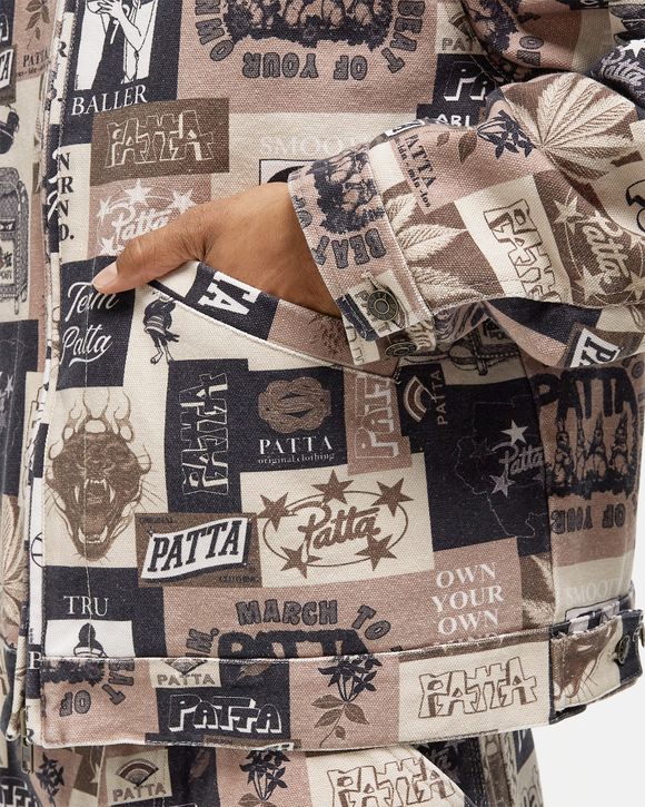 Collage Insulated Canvas Jacket