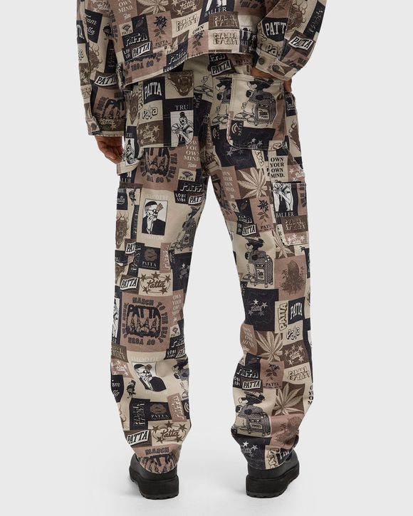 Collage Canvas Pants