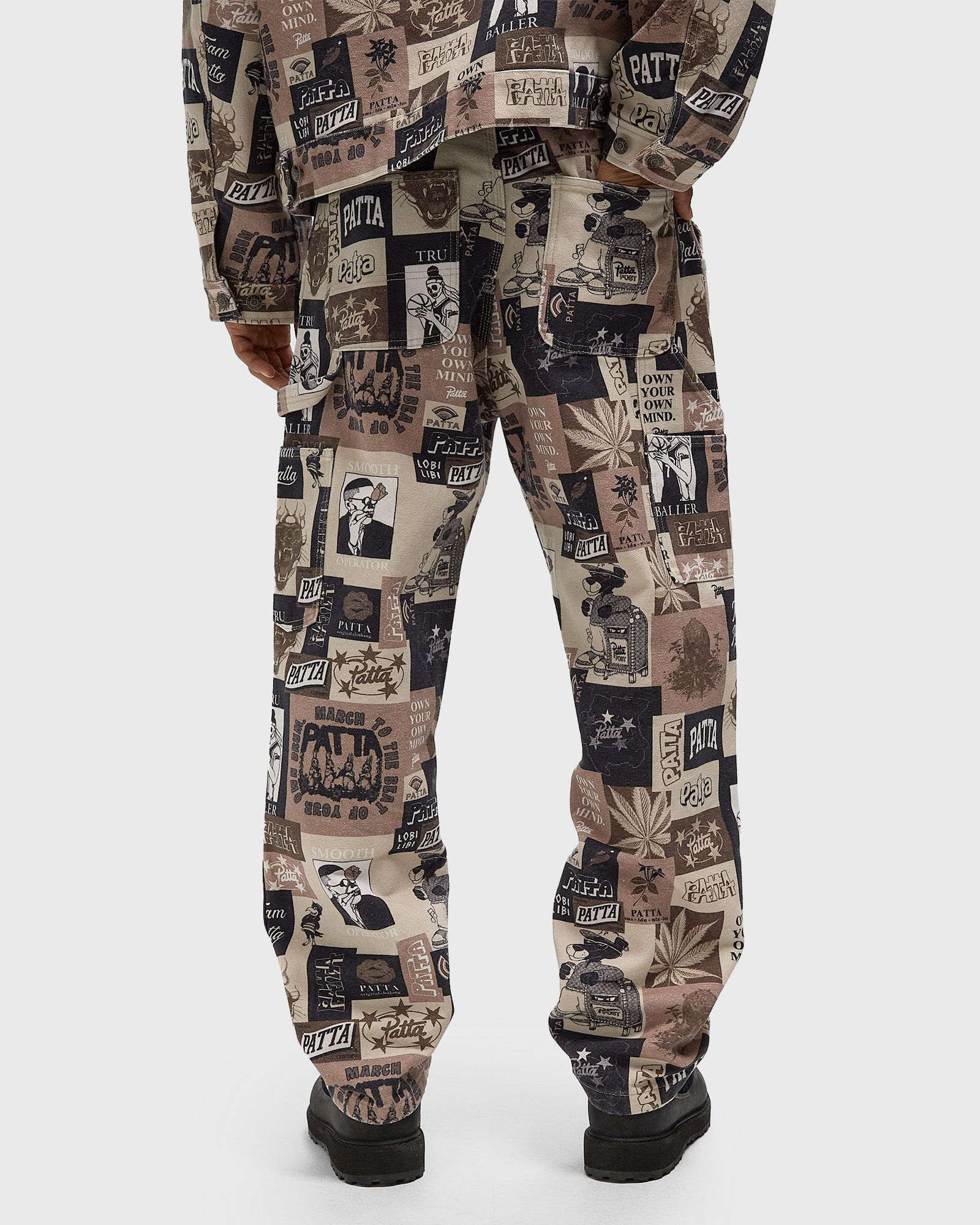 Collage Canvas Pants
