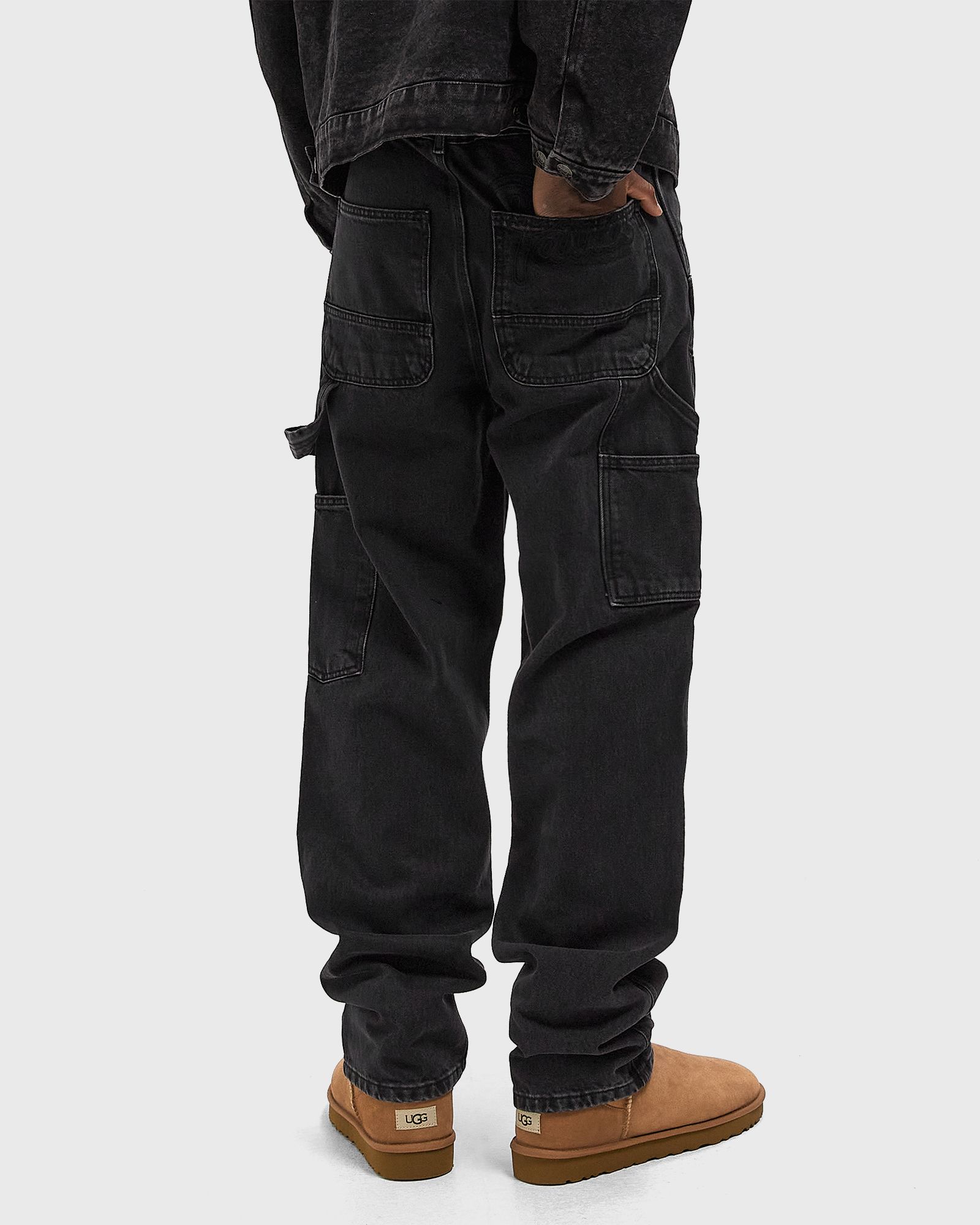 Double Knee Cartoon Denim Pants