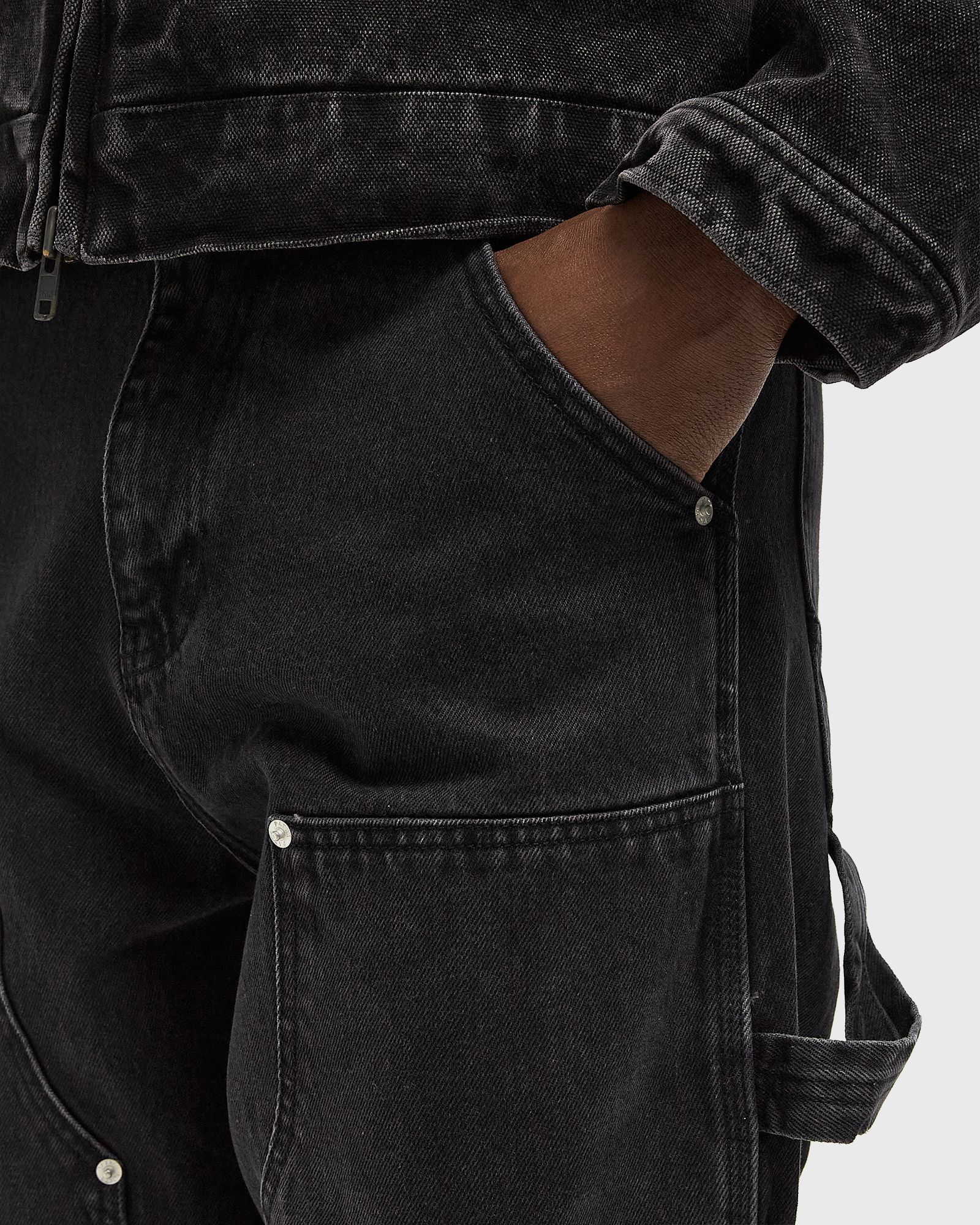 Double Knee Cartoon Denim Pants