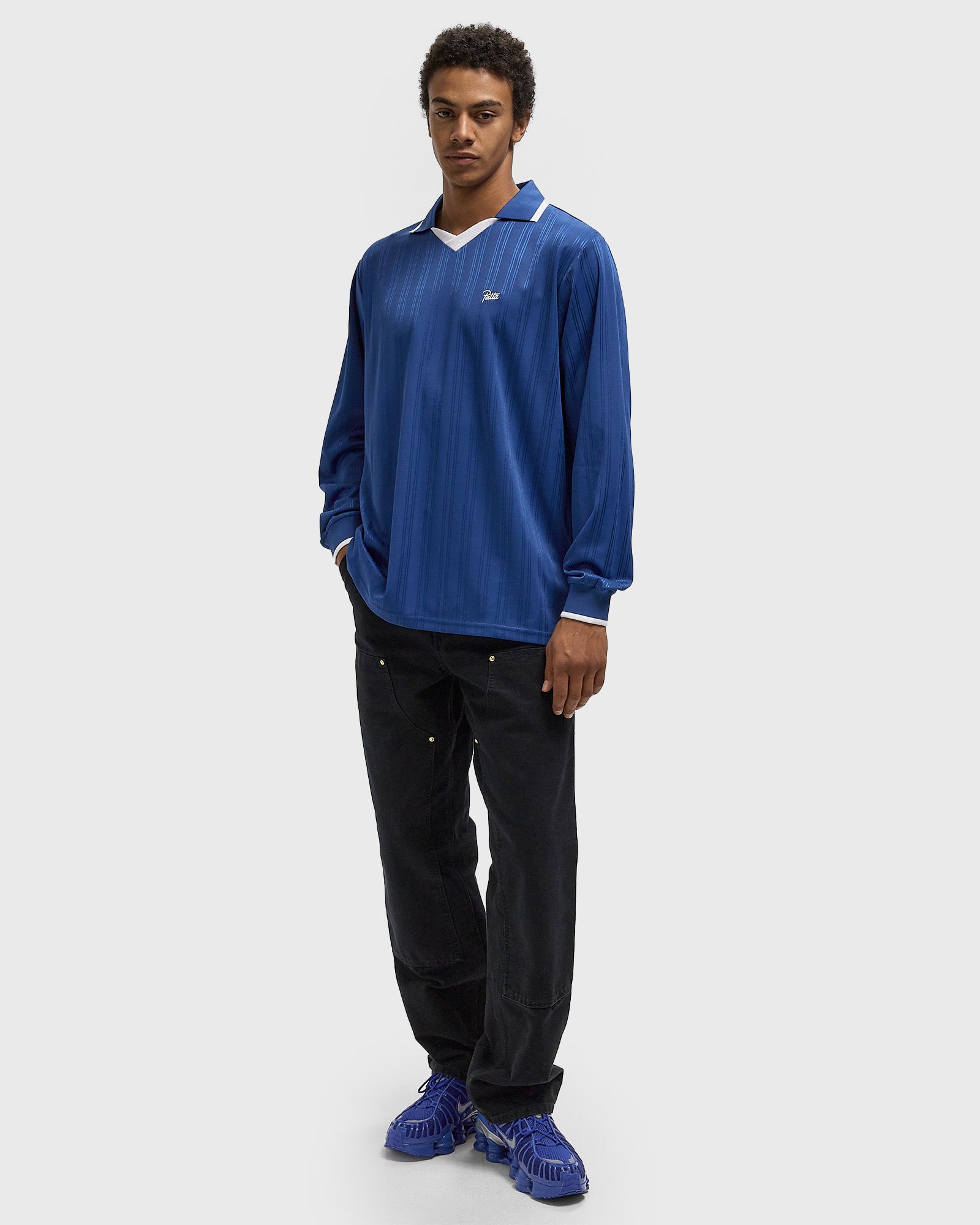 Jacquard Striped Long Sleeve Jersey