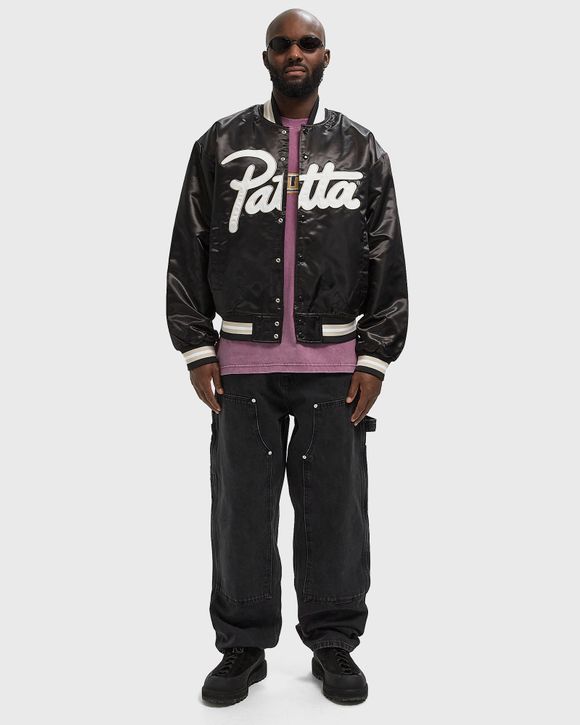 Thumbnail - Script Logo Satin Varsity Jacket