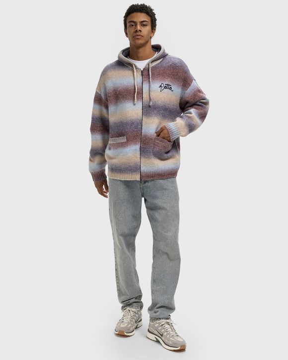 Thumbnail - Space Dye Knitted Hooded Sweater