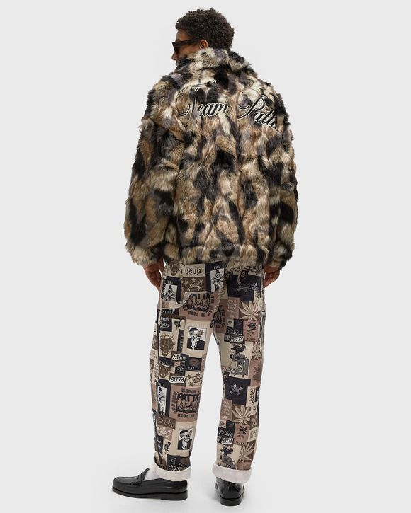 Thumbnail - Faux Fur Patchwork Jacket