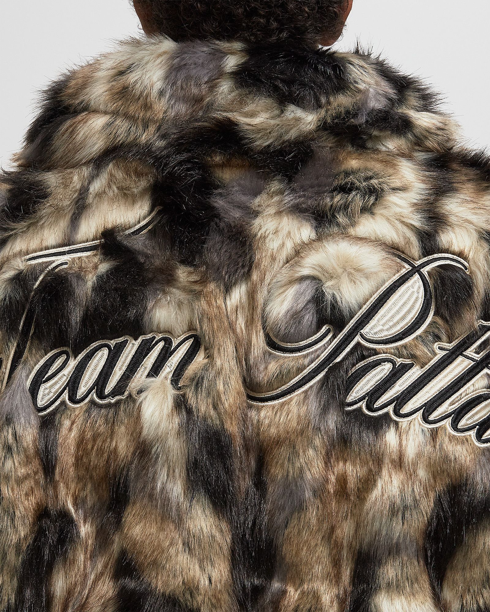 Faux Fur Patchwork Jacket