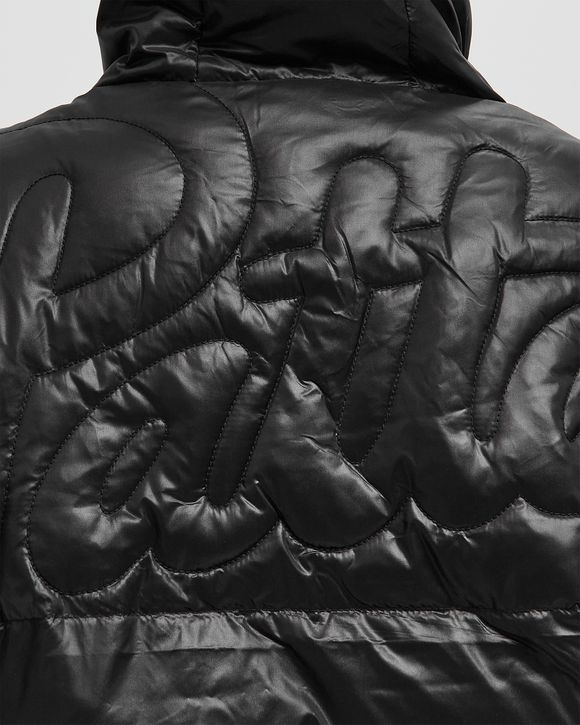 Quilted Script Logo Puffer Jacket