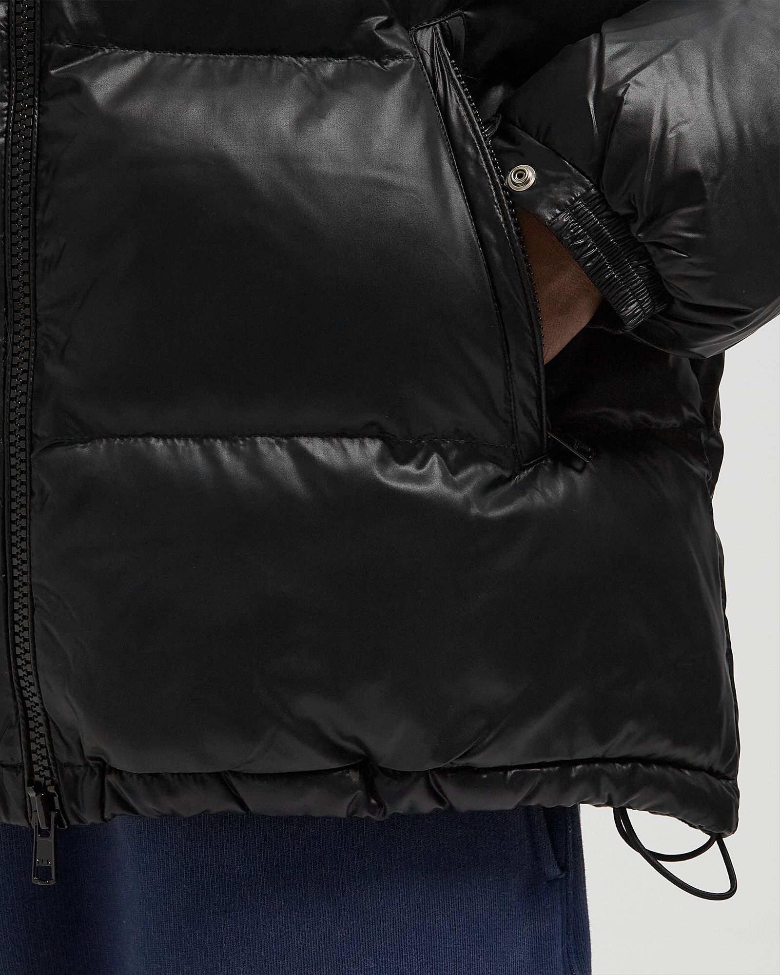 Quilted Script Logo Puffer Jacket