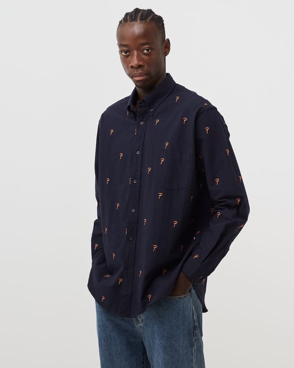 Patta Oxford Longsleeve Shirt (Evening Blue)