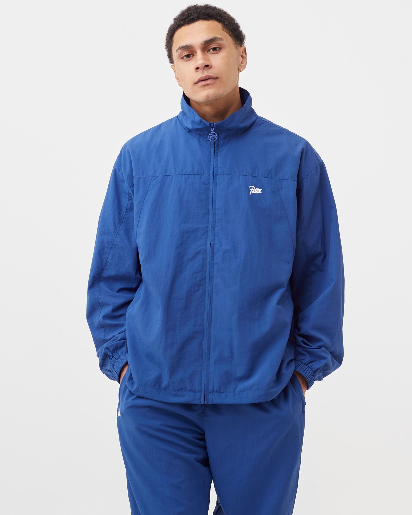 PATTA Basic Nylon M2 Track Jacket Blue | BSTN Store