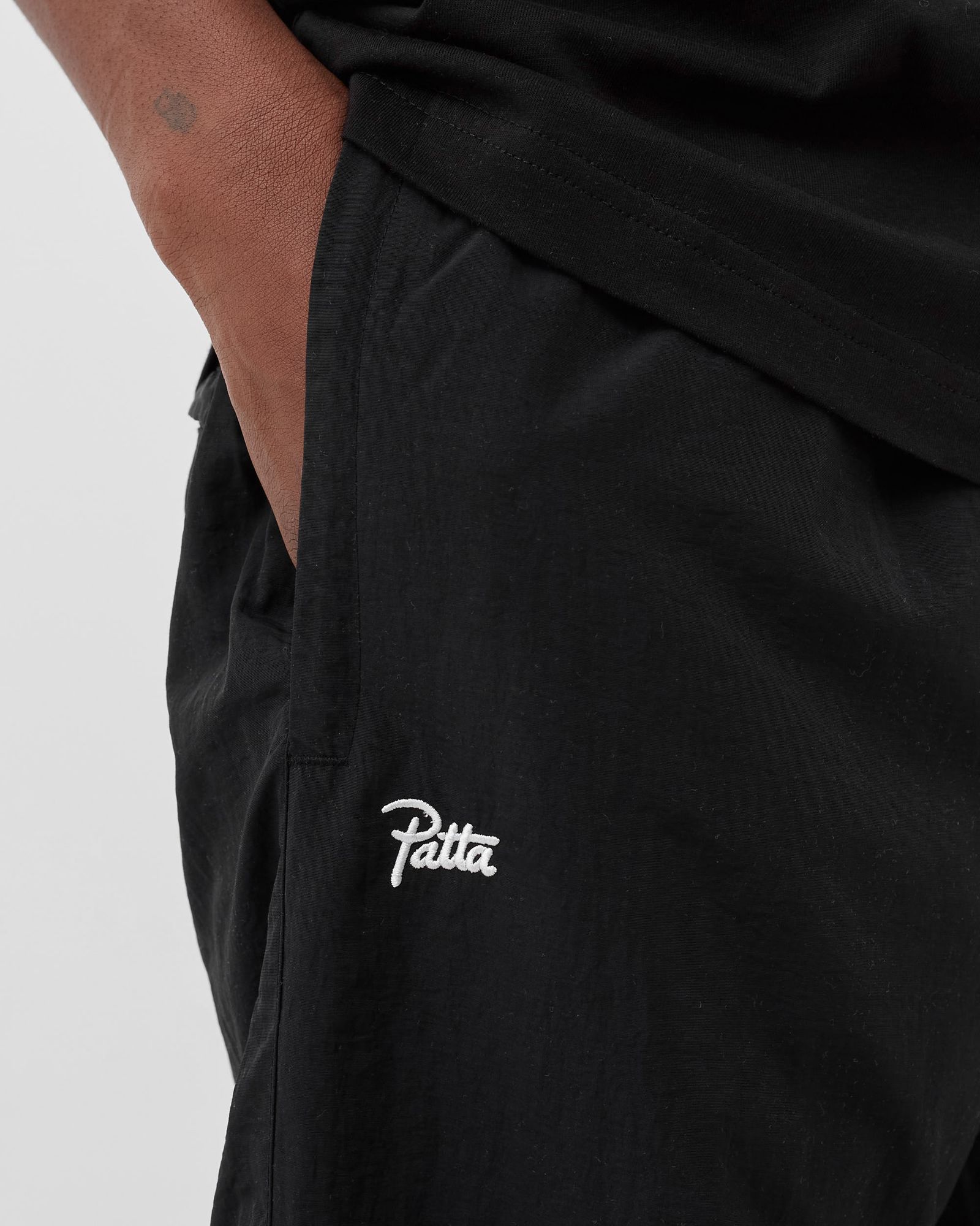 BASIC NYLON PADDED TRACK PANTS