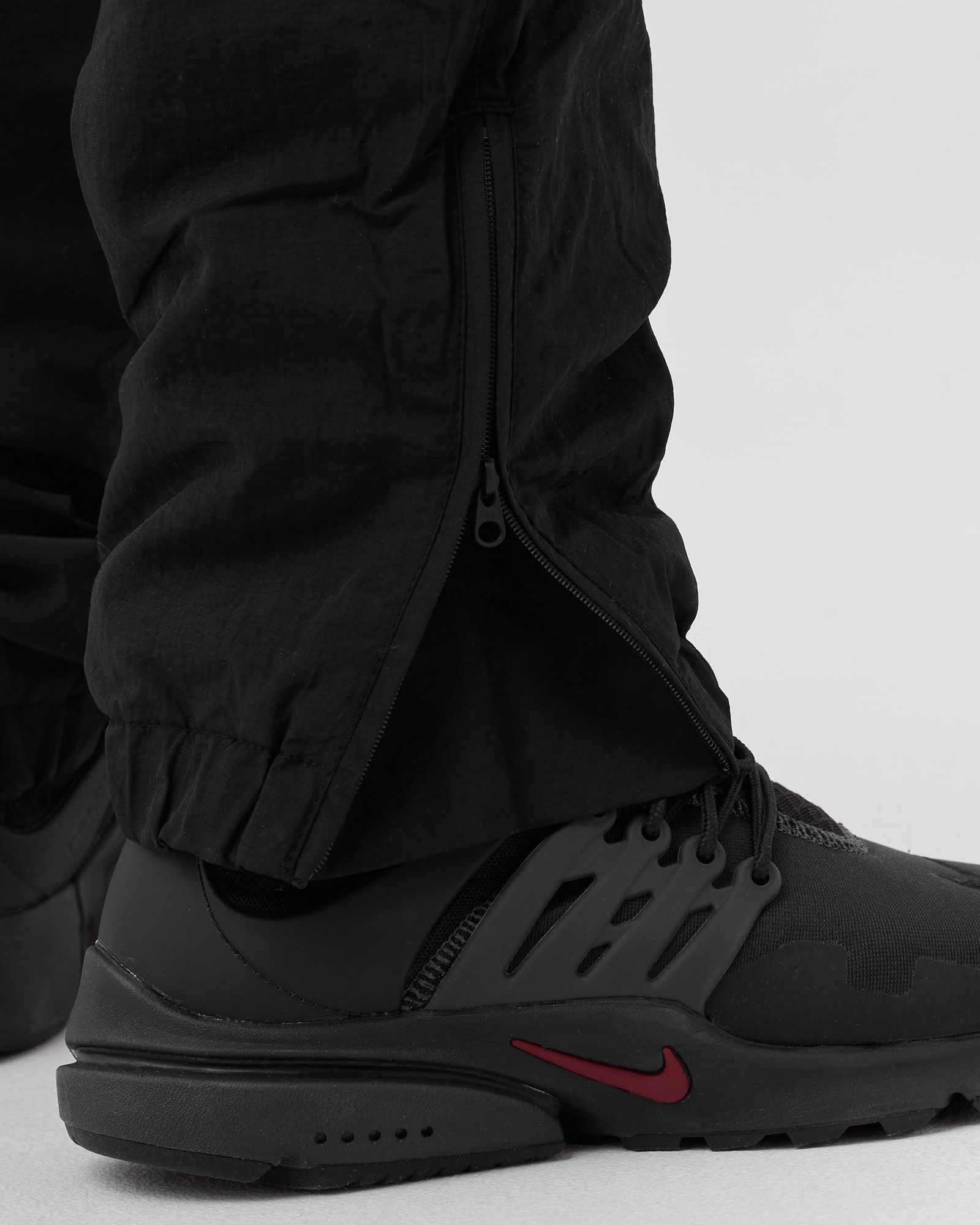 BASIC NYLON PADDED TRACK PANTS