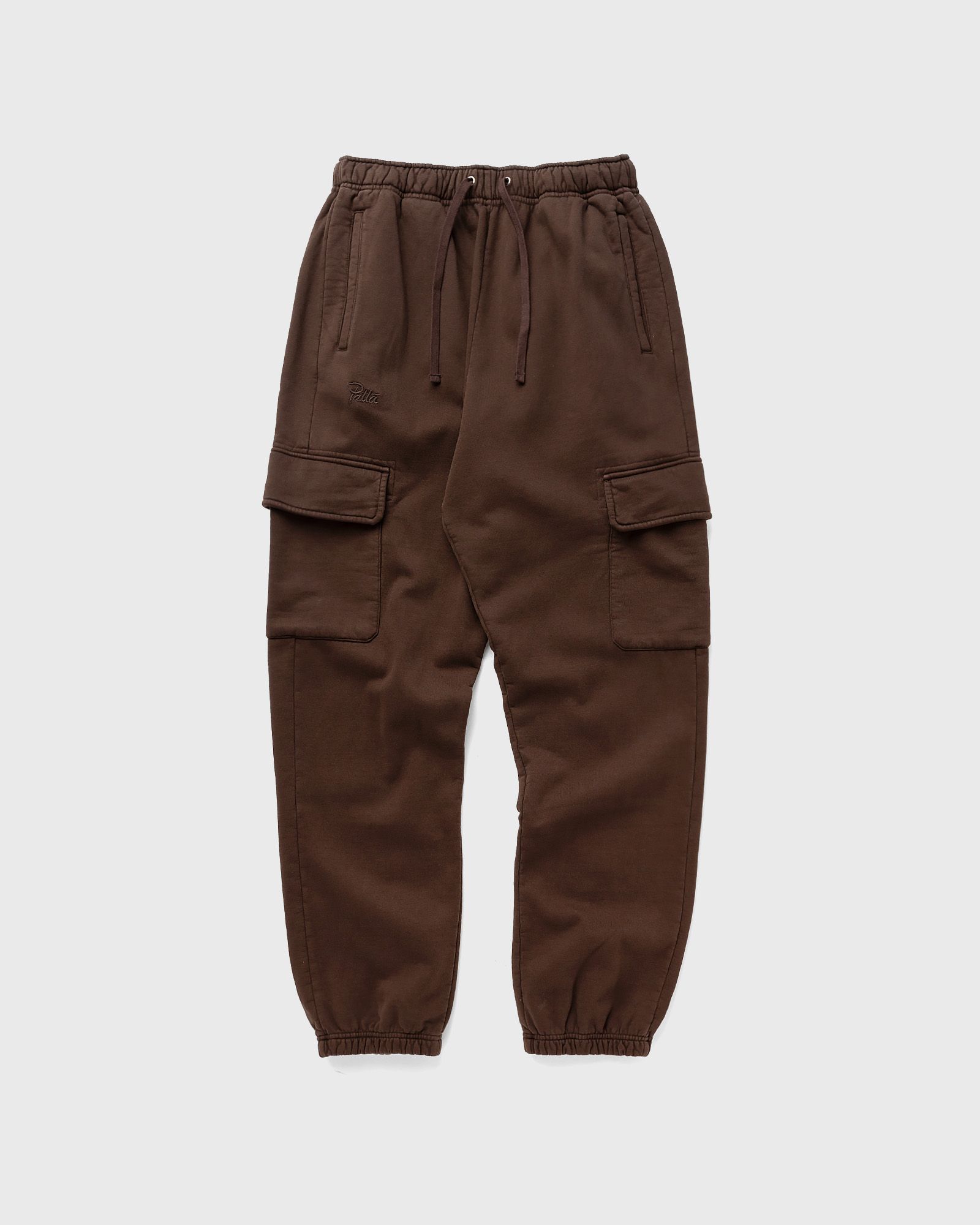 PATTA - basic pigment dye cargo jogging pants men sweatpants brown in größe:xl