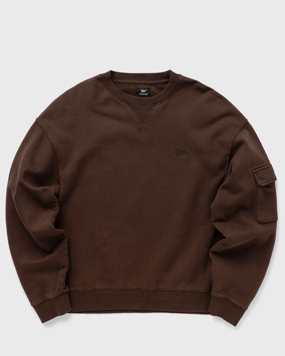 BASIC PIGMENT DYE BOXY CREWNECK SWEATER