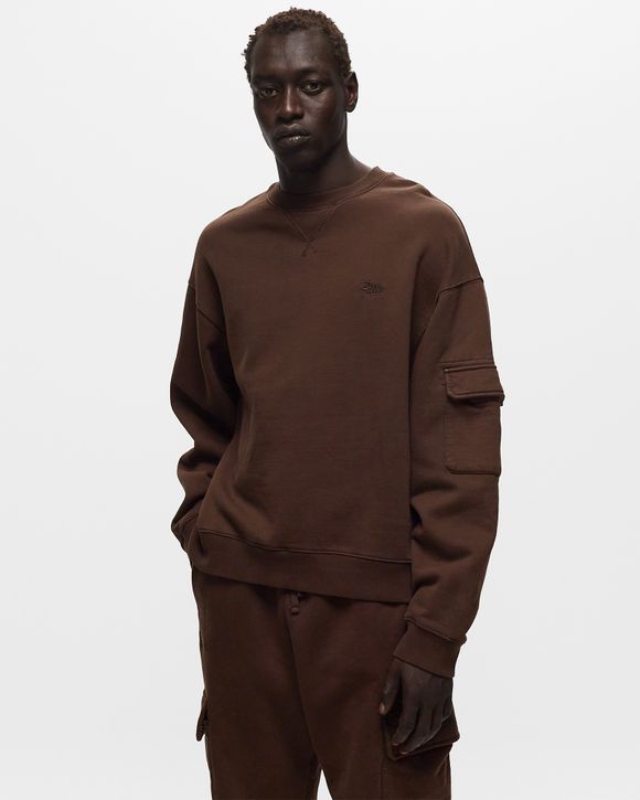 BASIC PIGMENT DYE BOXY CREWNECK SWEATER