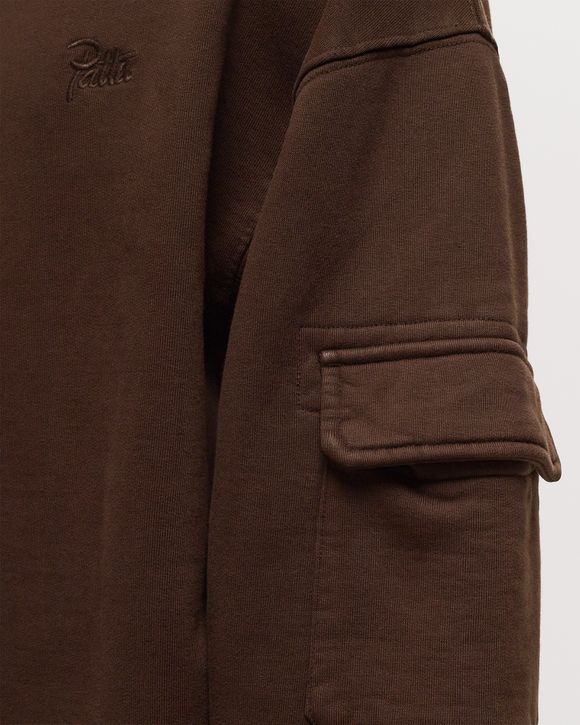 BASIC PIGMENT DYE BOXY CREWNECK SWEATER