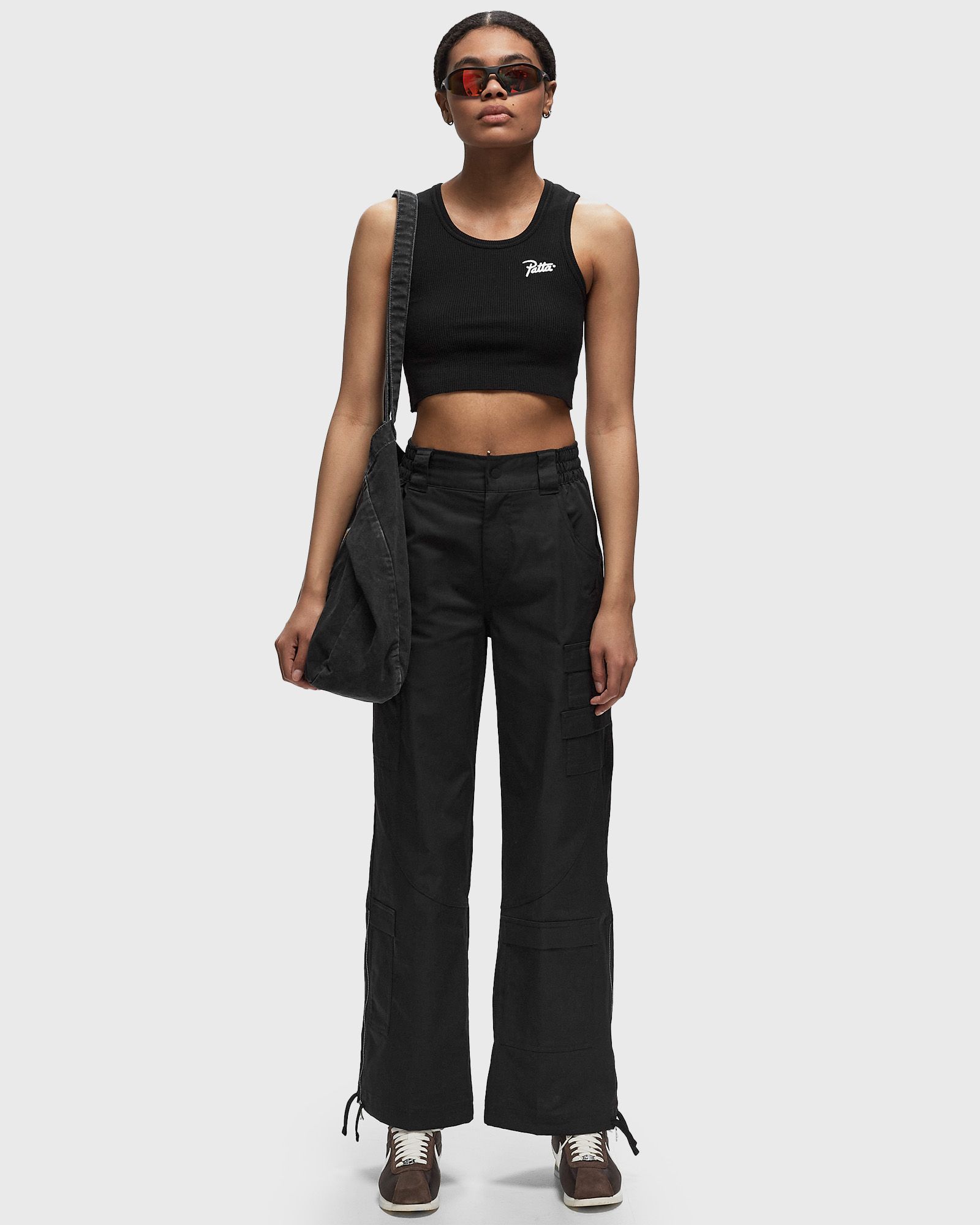 Cropped Waffle Tank Top