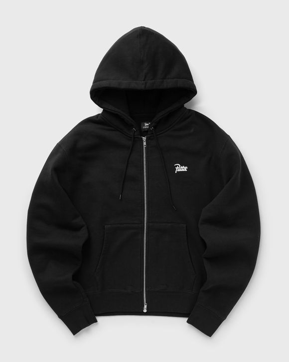 PATTA FOVEVER AND ALWAYS BOXY HOODED SWEATER Black