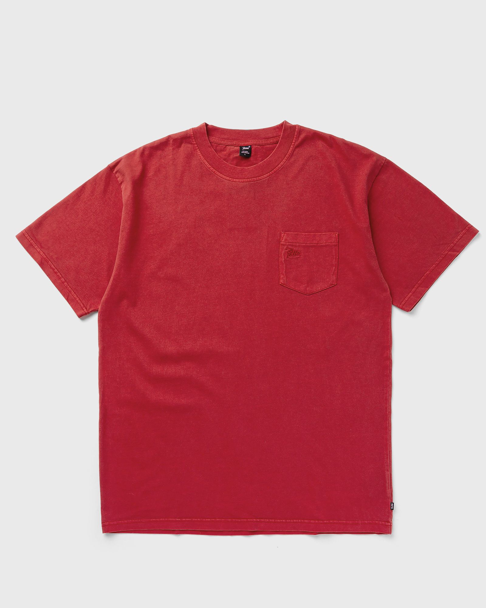 PATTA - basic washed pocket t-shirt men shortsleeves red in größe:xl