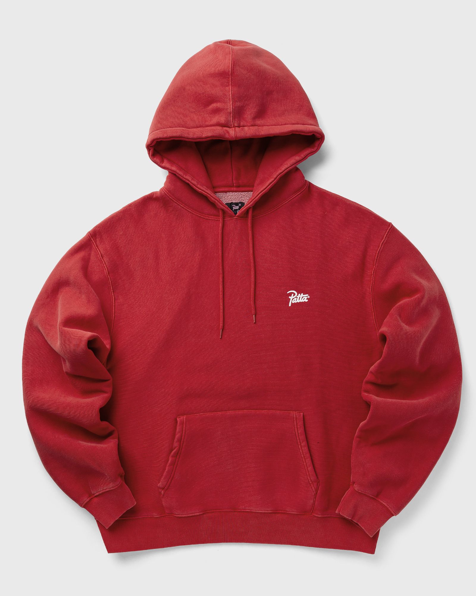 PATTA - washed classic hooded sweater men hoodies red in größe:xxl