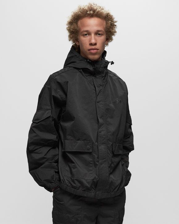 PATTA GMT PIGMENT DYE NYLON JACKET Black - PIRATE BLACK