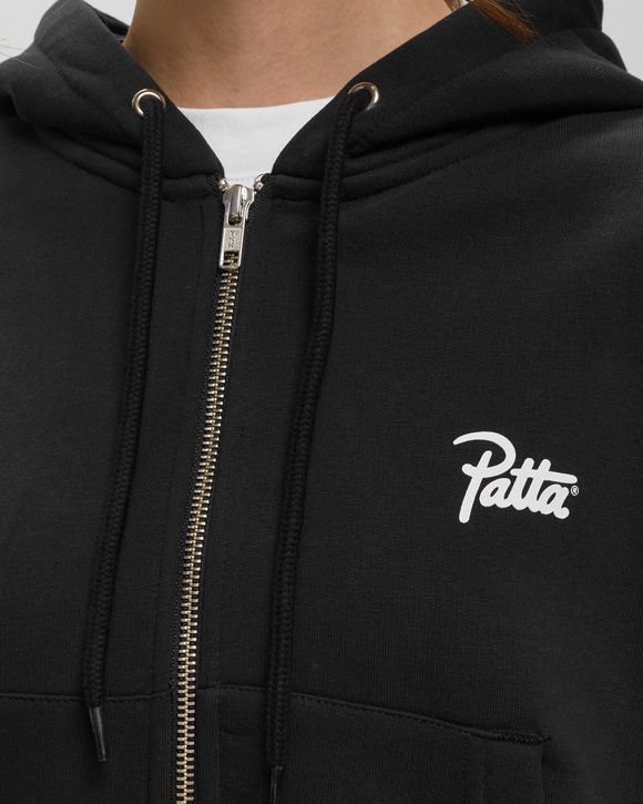 Basic Cropped Zip Hooded Sweater