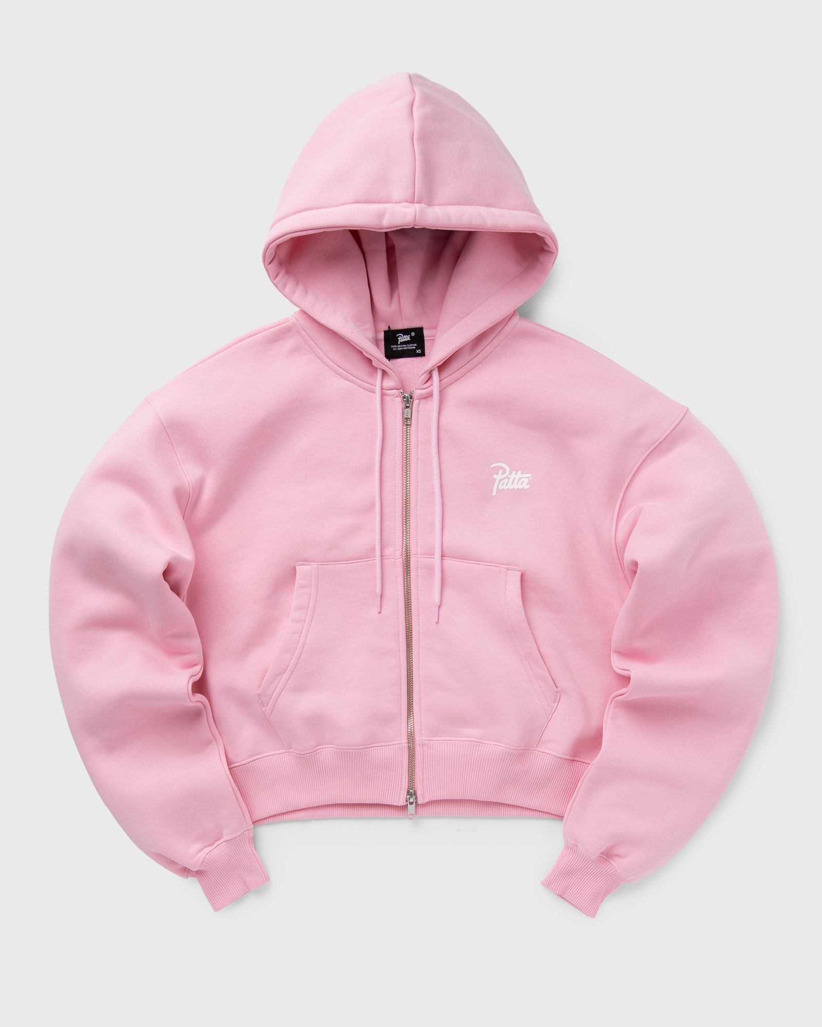 Basic Cropped Zip Hooded Sweater