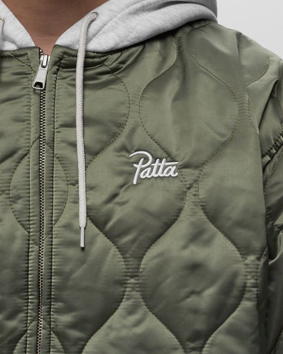 PATTA HOODED BOMBER JACKET Green | BSTN Store