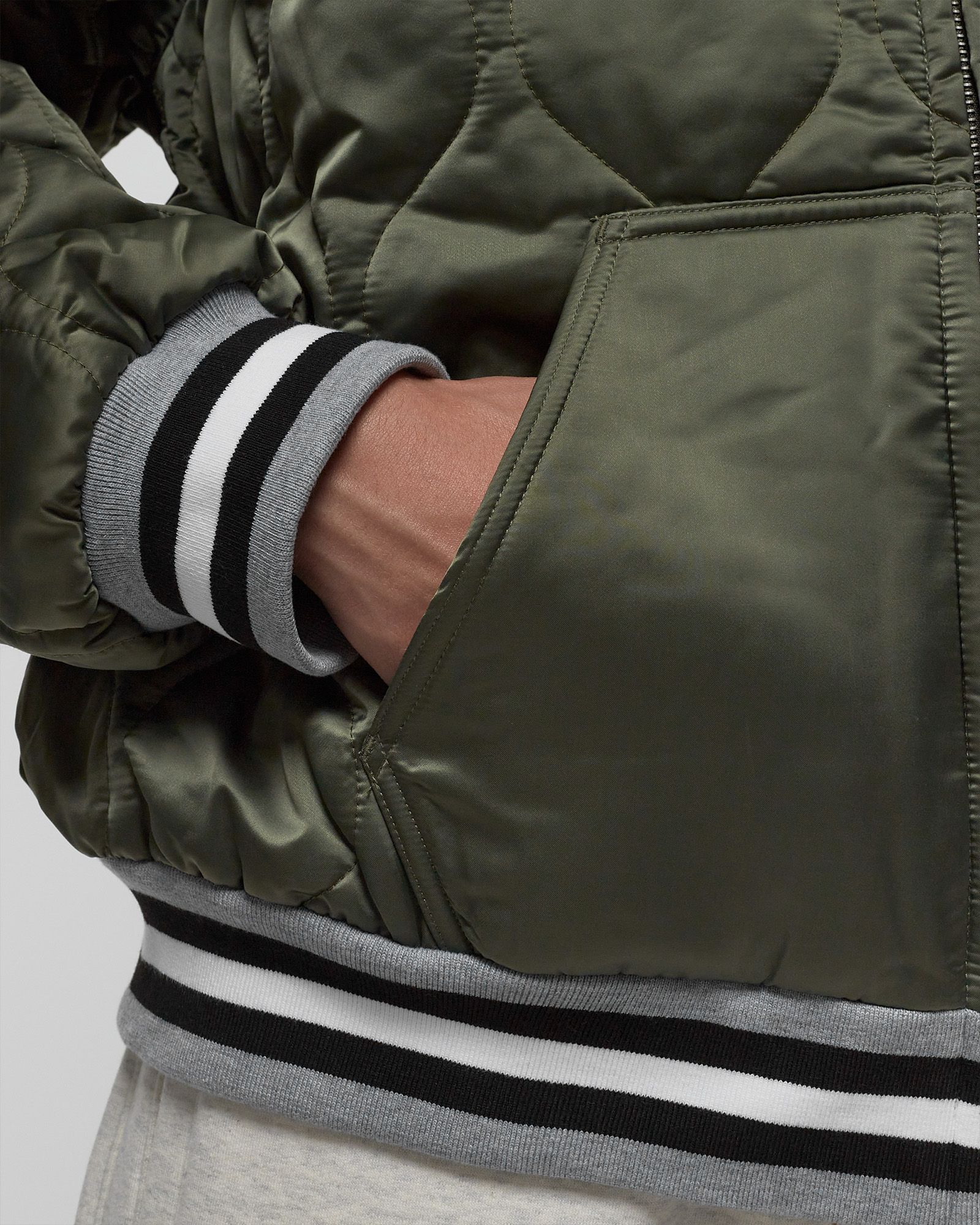 HOODED BOMBER JACKET
