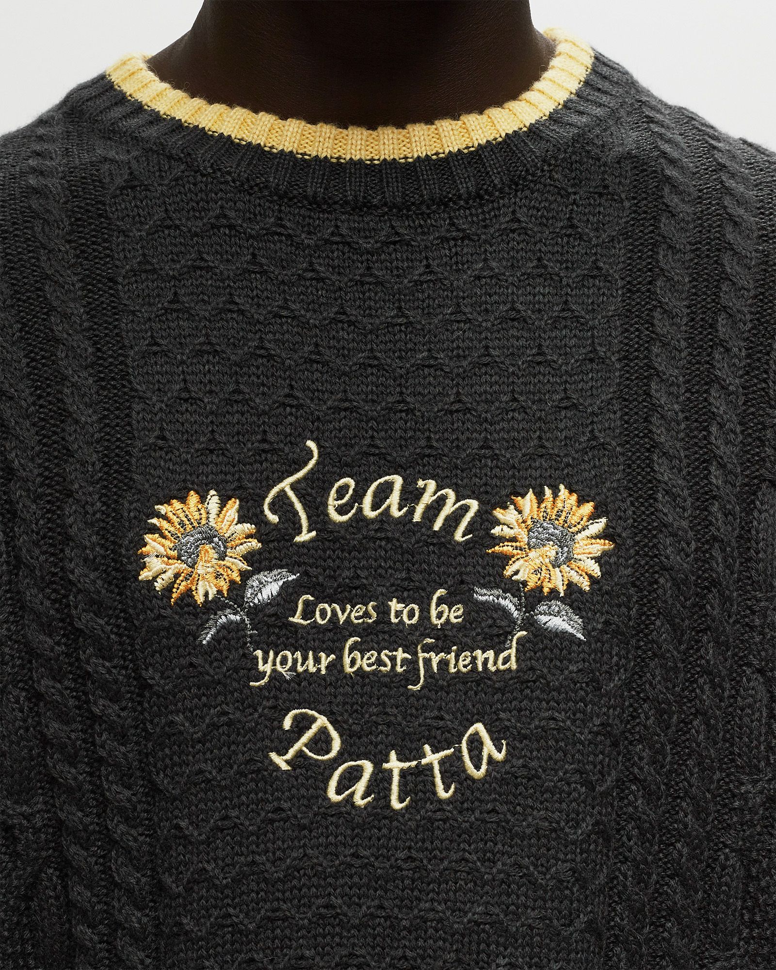 LOVES YOU CABLE KNITTED SWEATER
