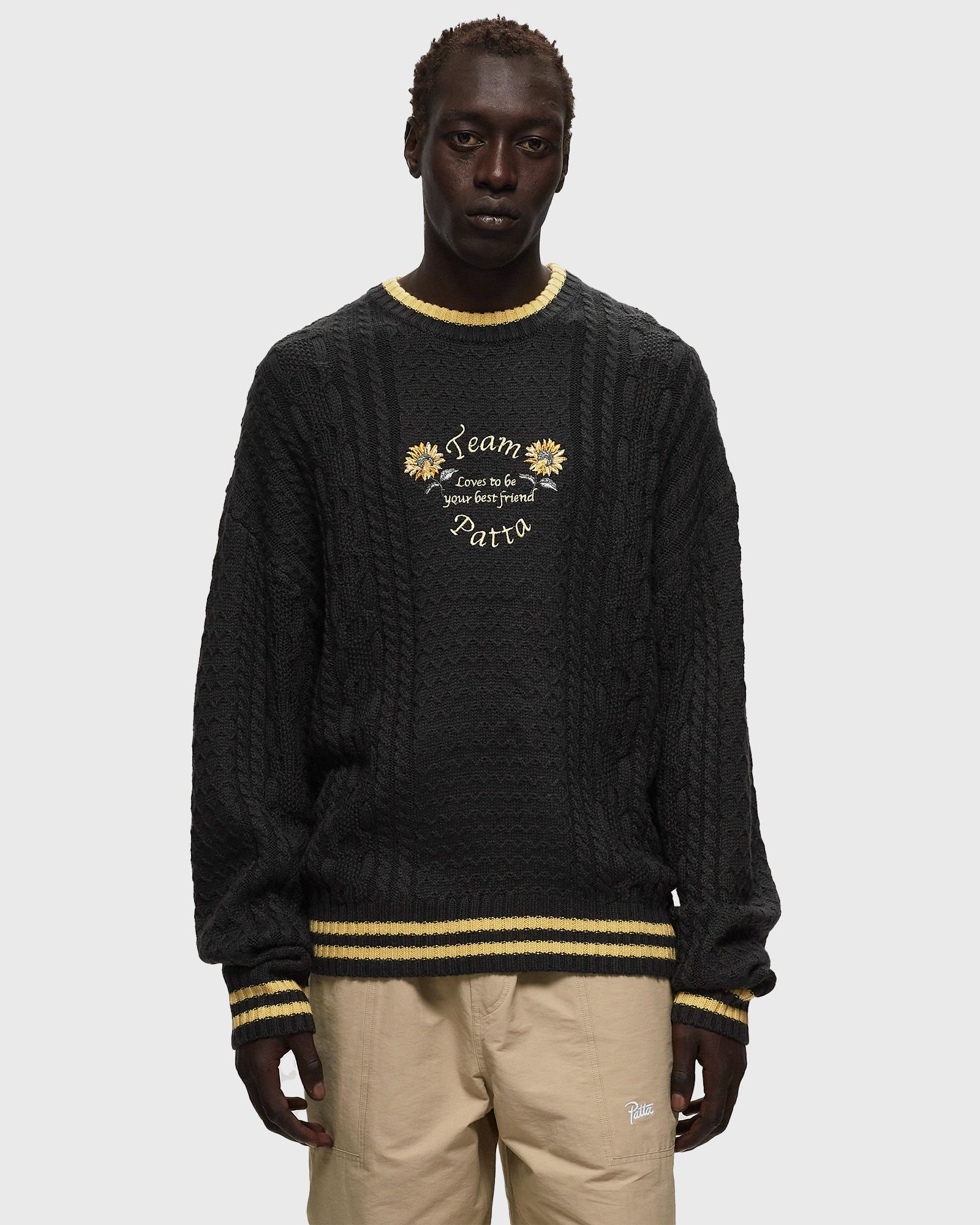 LOVES YOU CABLE KNITTED SWEATER