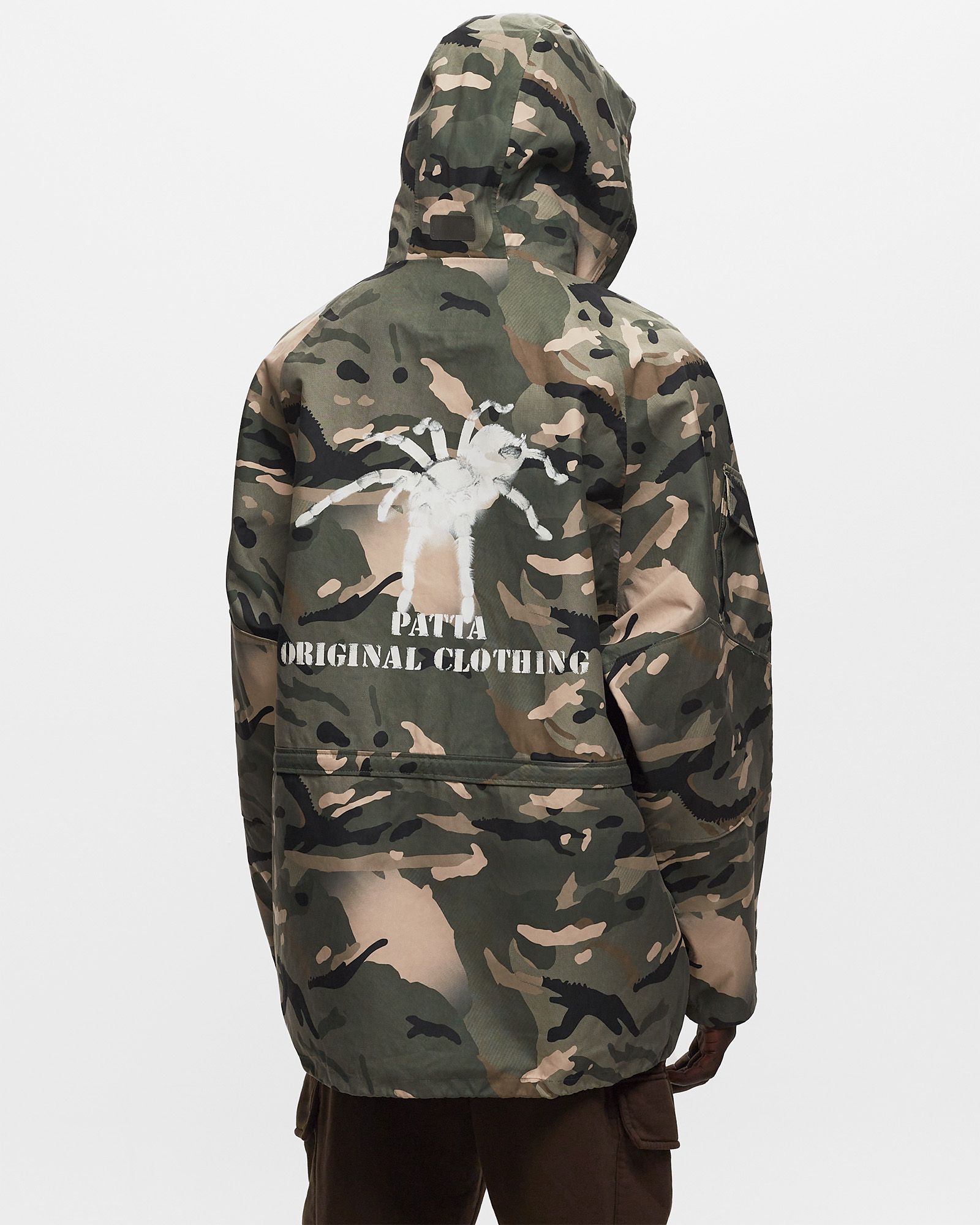SPRAY CAMO NYLON TACTICAL PARKA