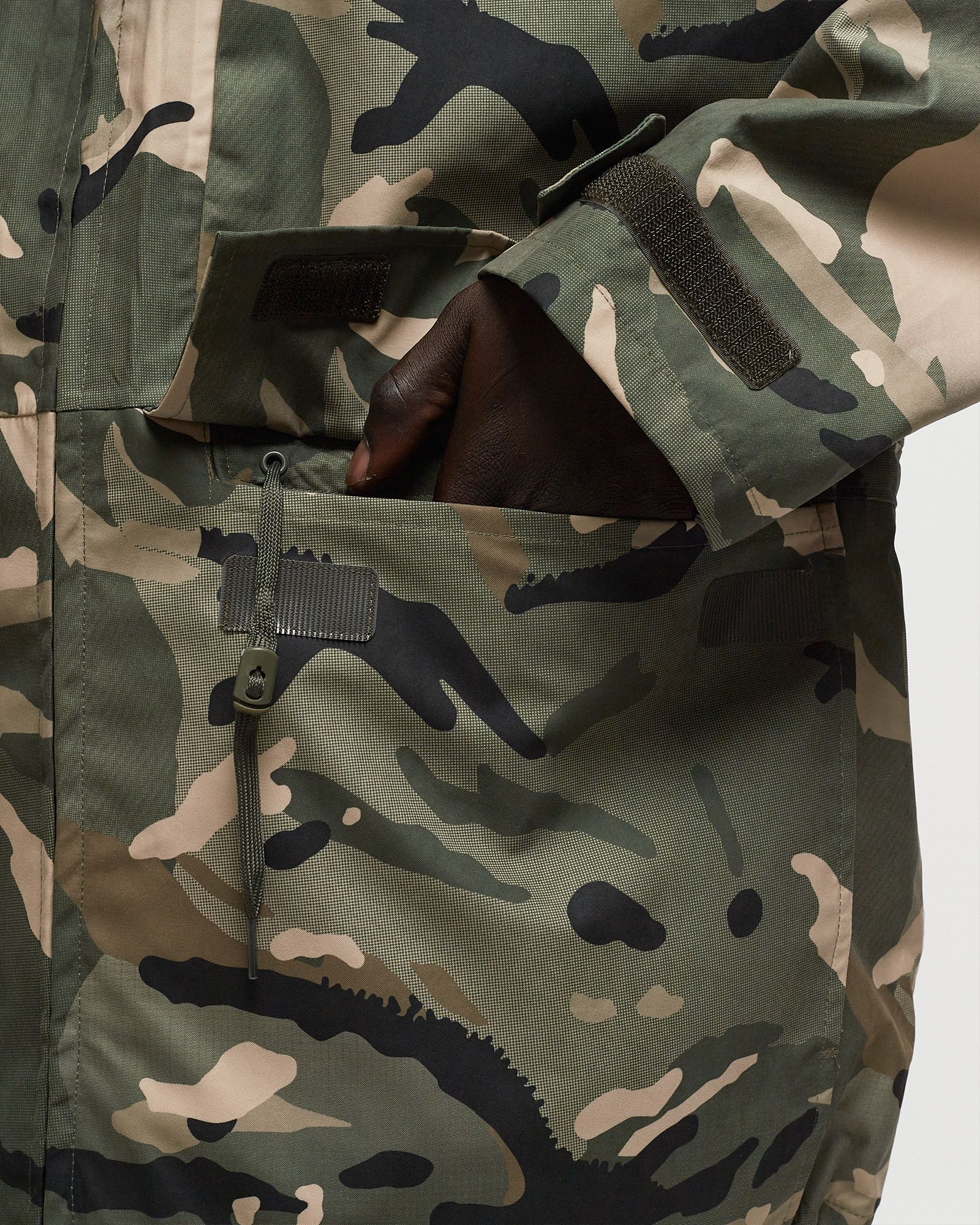 SPRAY CAMO NYLON TACTICAL PARKA