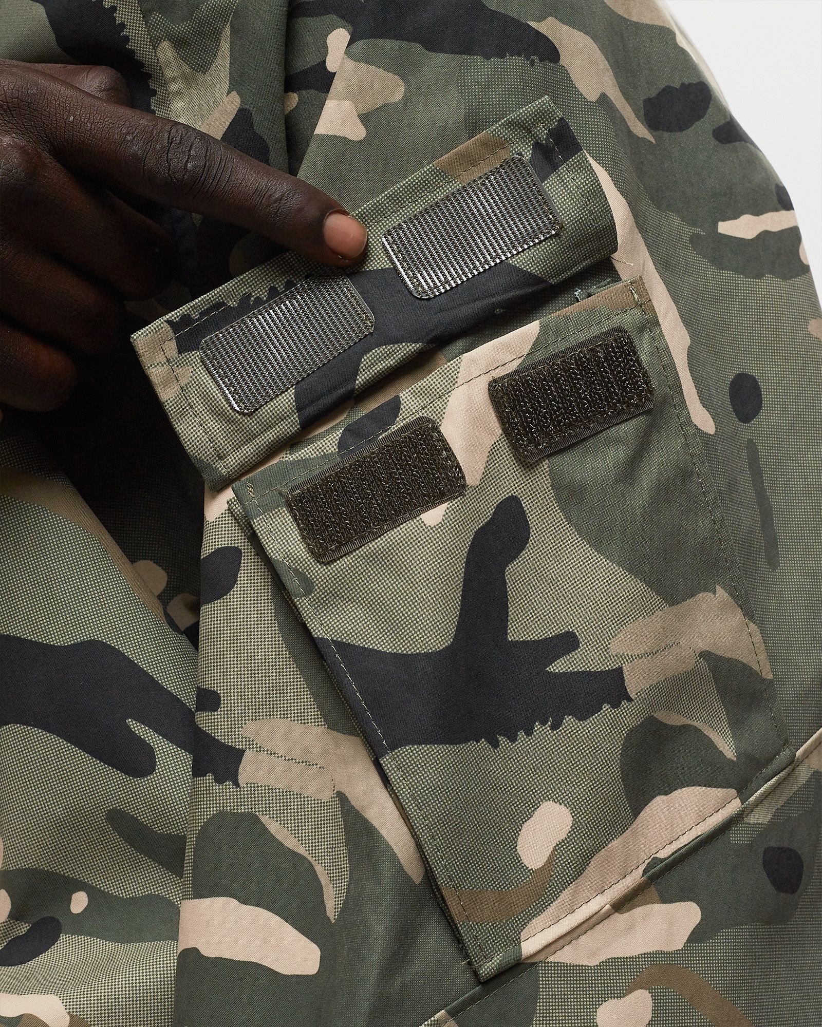 SPRAY CAMO NYLON TACTICAL PARKA