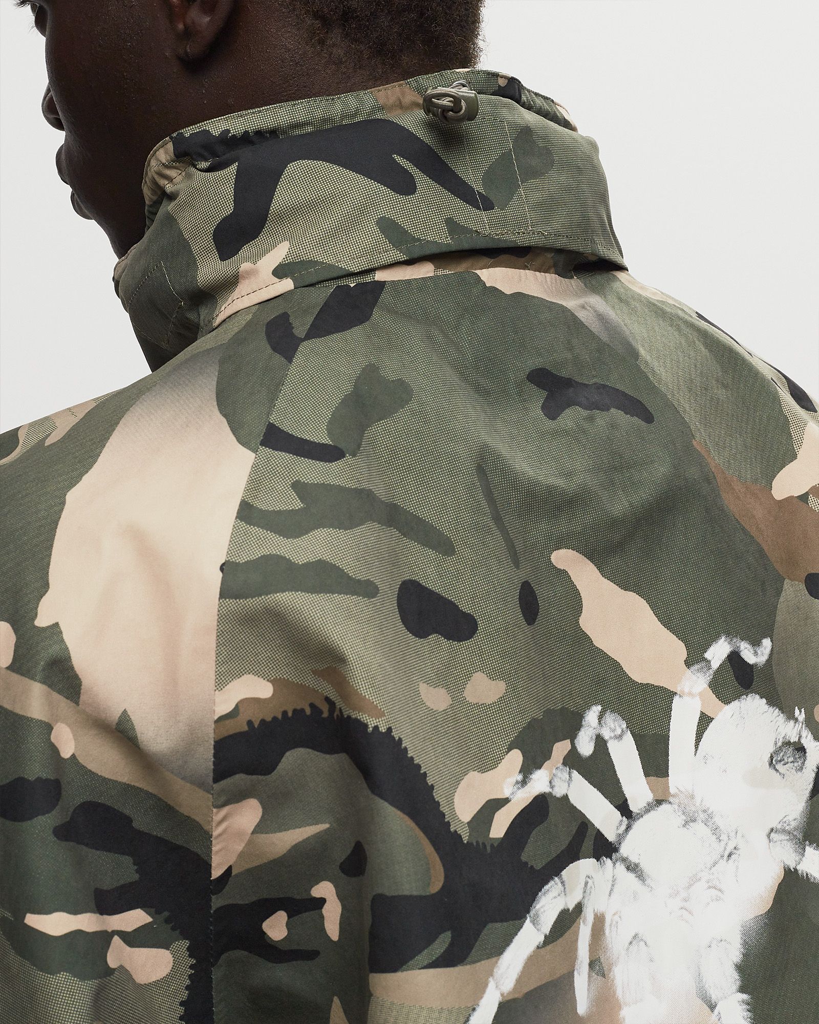 SPRAY CAMO NYLON TACTICAL PARKA