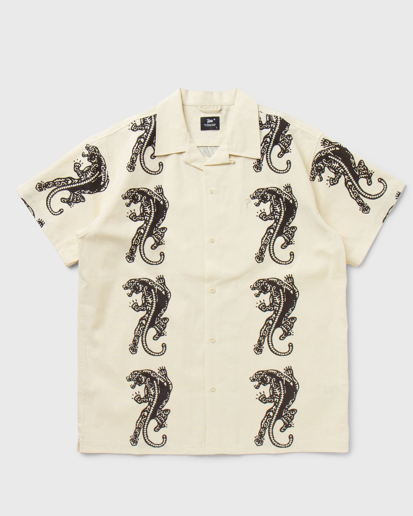 Block Print Panther Shortsleeve Shirt