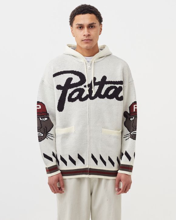 patta cartoon knitted jacket whitecap gray