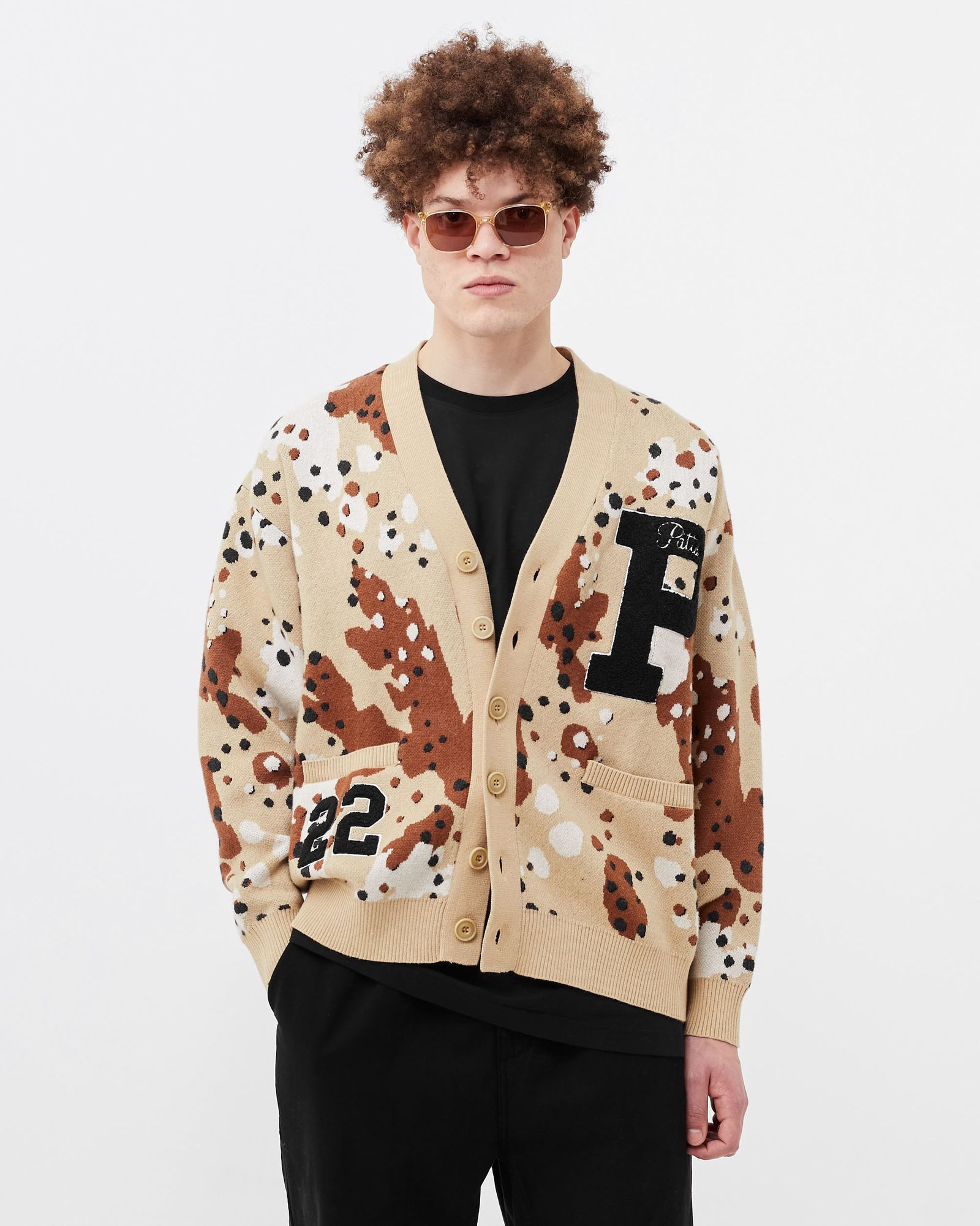 Cheetah Camo Knitted Cardigan